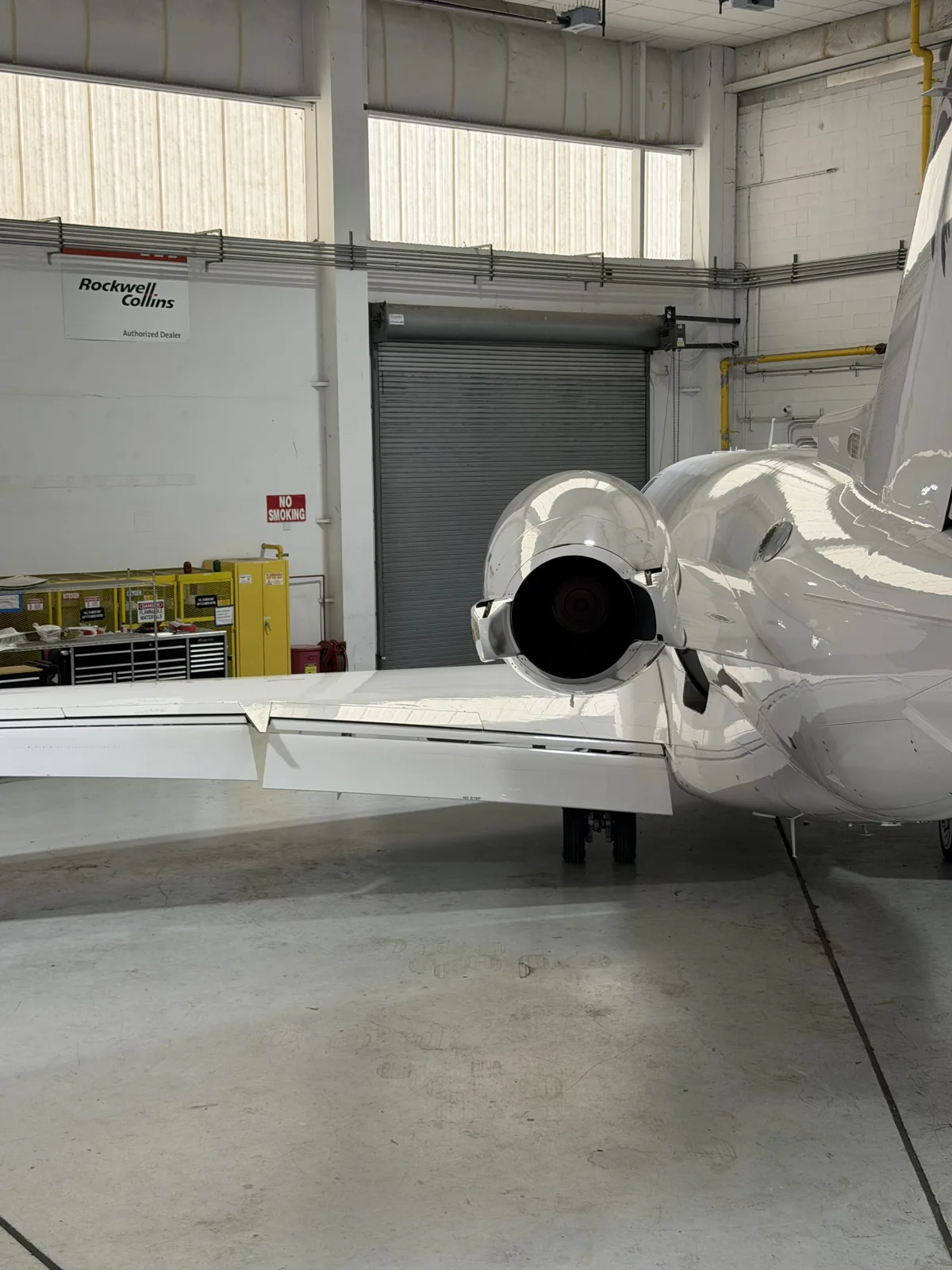 Nacelle and tail finish.
