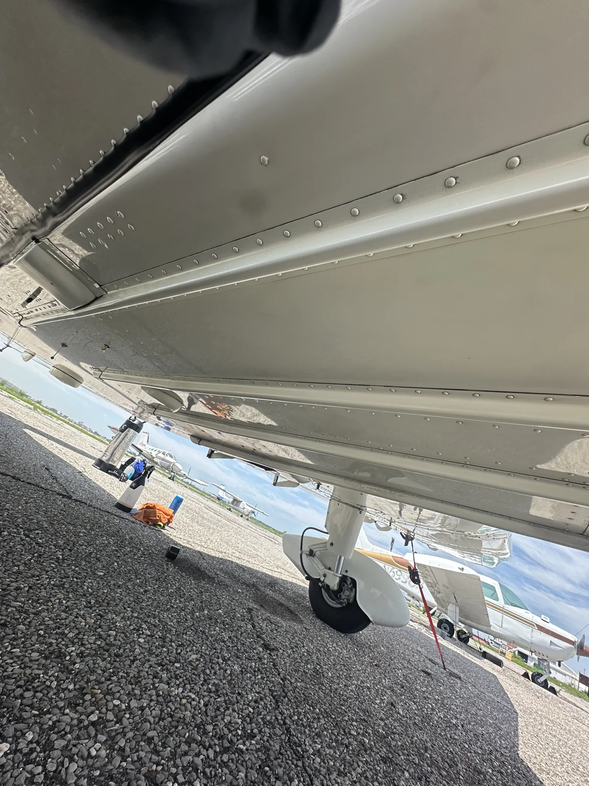 Aircraft underside — alternate view.