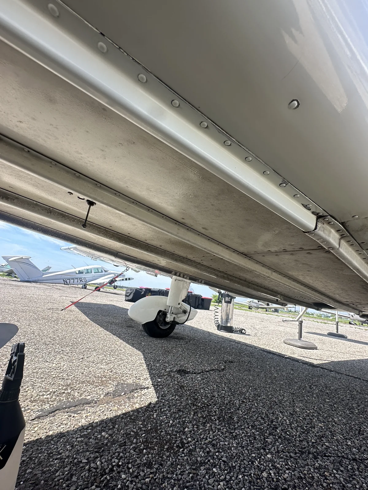 Aircraft underside — surface detail.